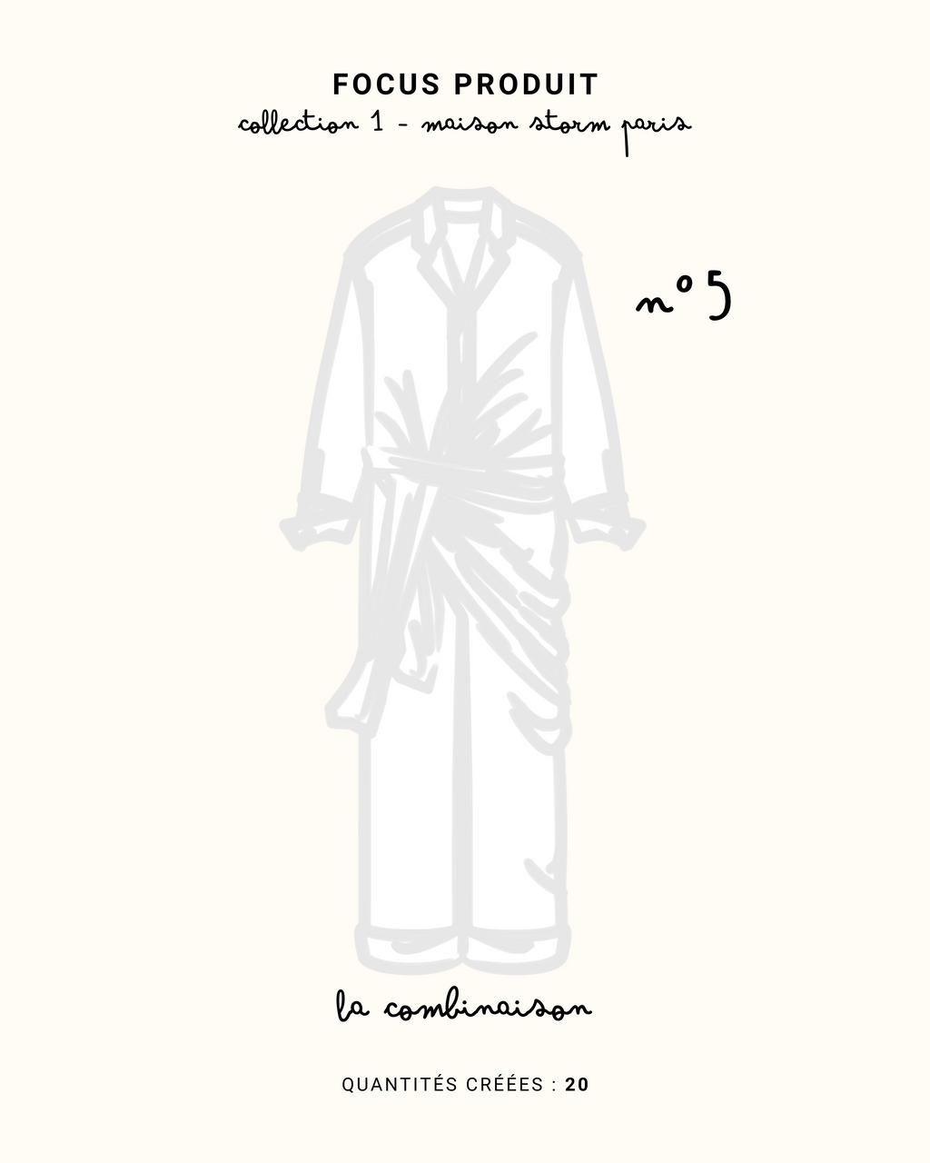 Combinaison avec drapé