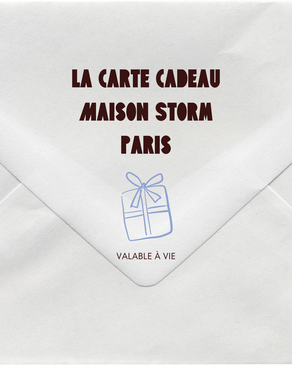E-Carte cadeau Maison Storm Paris