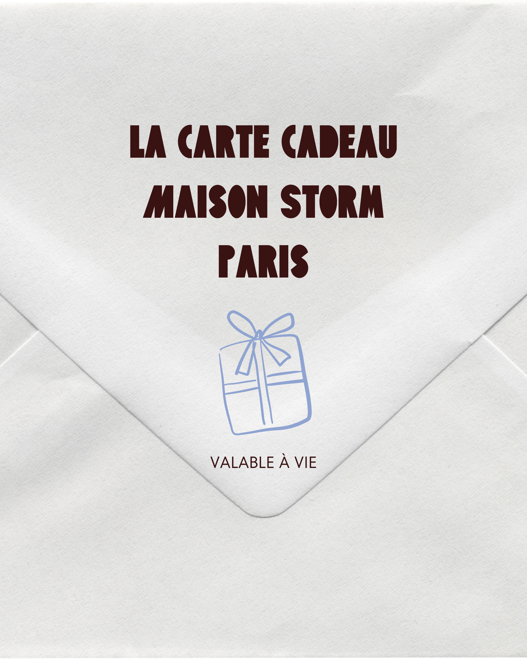 E-Carte cadeau Maison Storm Paris