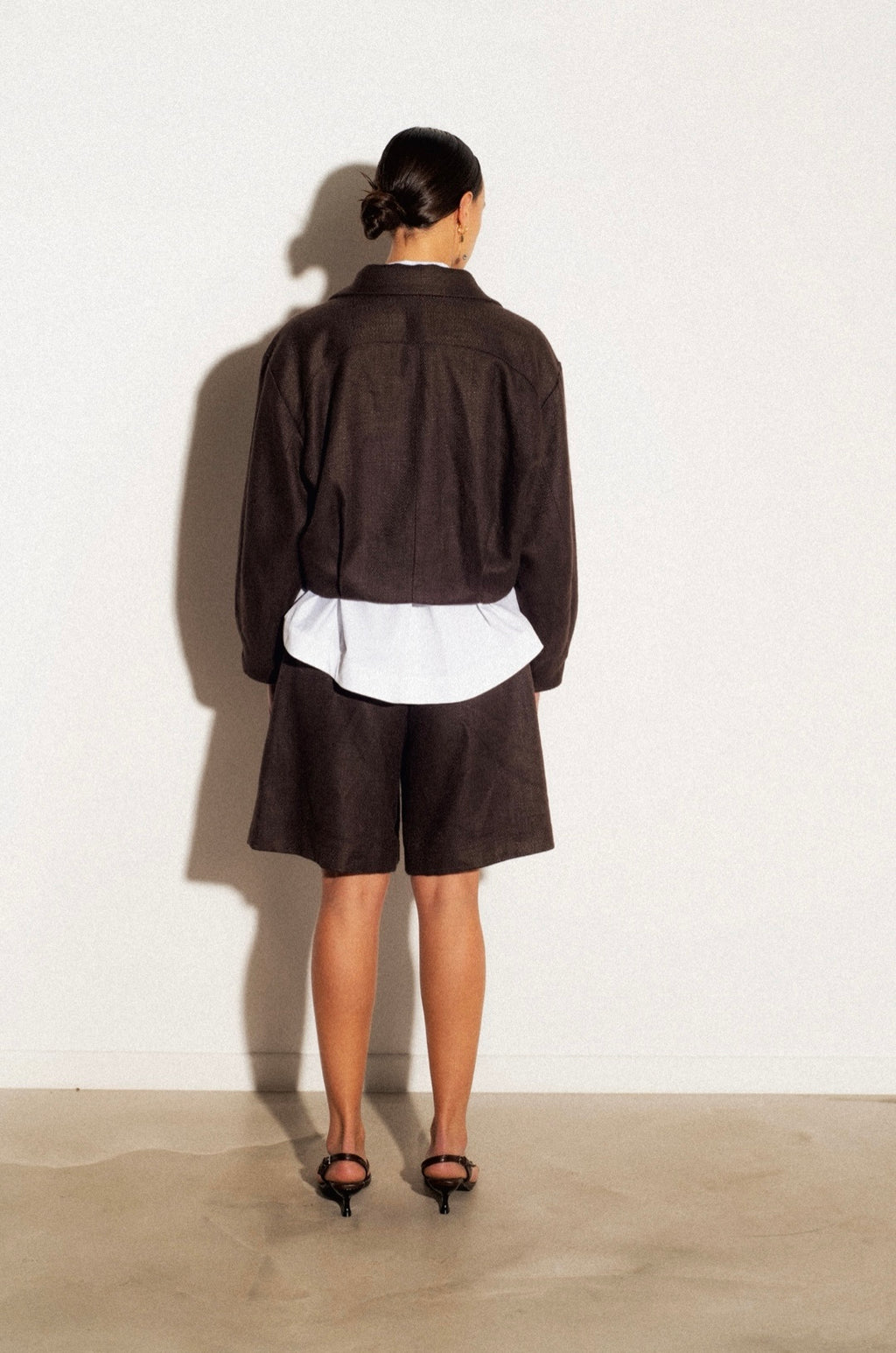 Bermuda en lin épais