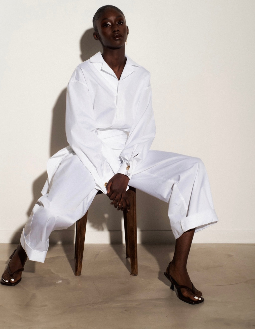 Combinaison avec drapé