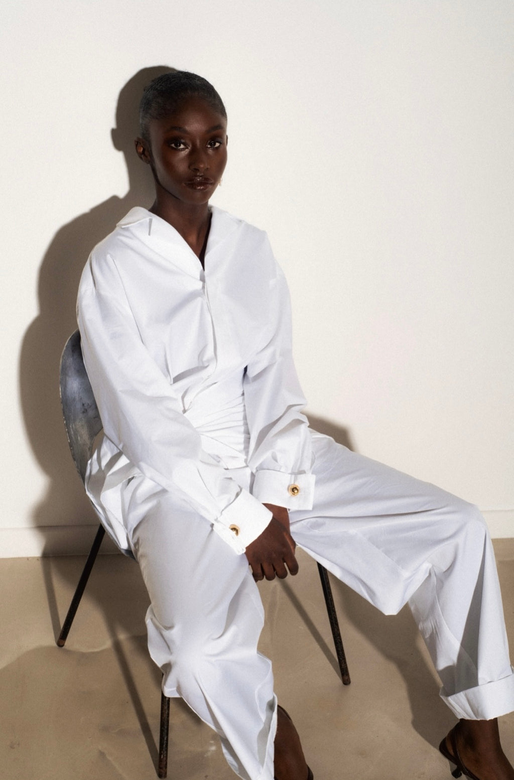 Combinaison avec drapé