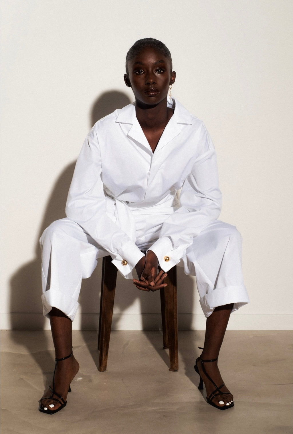 Combinaison avec drapé